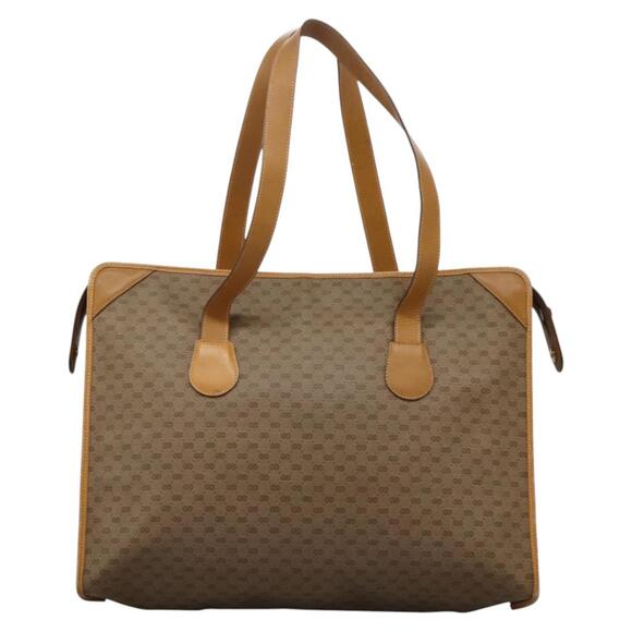 GUCCI Micro GG Supreme Tote Bag Pvc Beige Gold - Picture 3 of 13